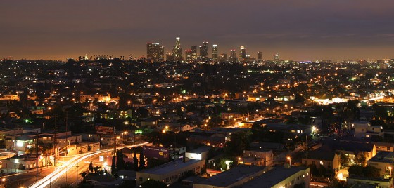 Photo of L.A. at night