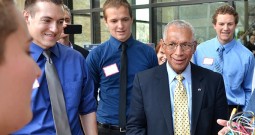 NASA chief Charles Bolden meets with CU students on Friday, April 18, 2014. Photo: University of Colorado