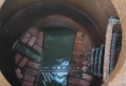 Inside a Manhole - photo credit BIOBOT